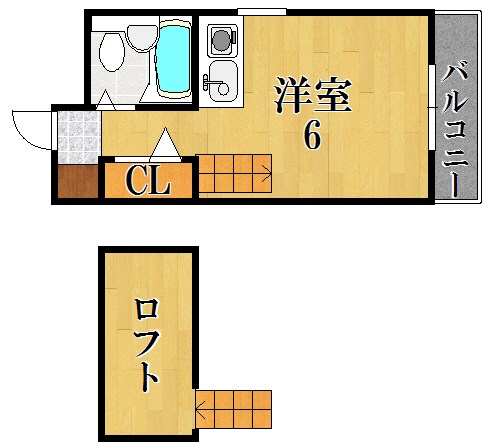 シティパレス西大寺Ｐ－１ 301号室 間取り