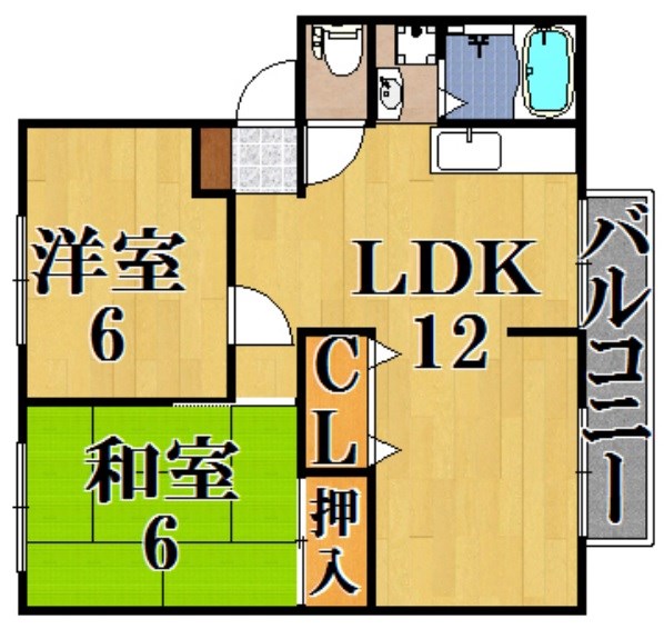 ハイツシンマチ 103号室 間取り