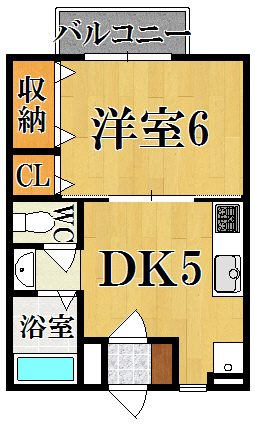 フォレスト光陽Ｂ棟 202号室 間取り