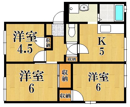 サンモール新池 202号室 間取り