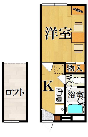 レオパレスＲｅｇｕｌｕｓ 107号室 間取り
