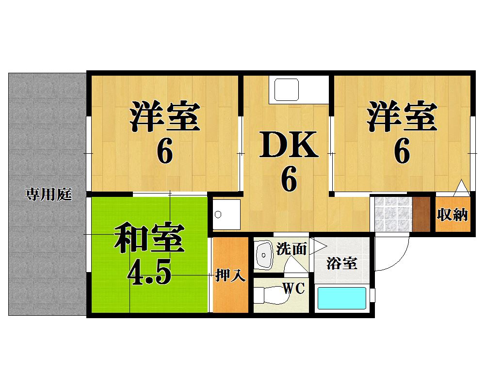 ヴィラハーモニー 間取り図