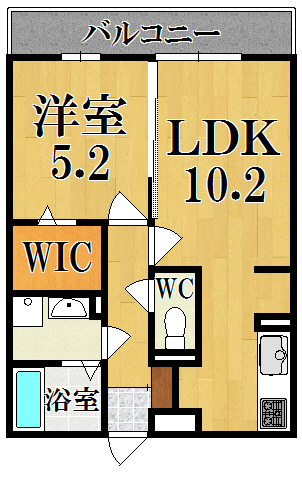 リビングタウン西大寺 302号室 間取り