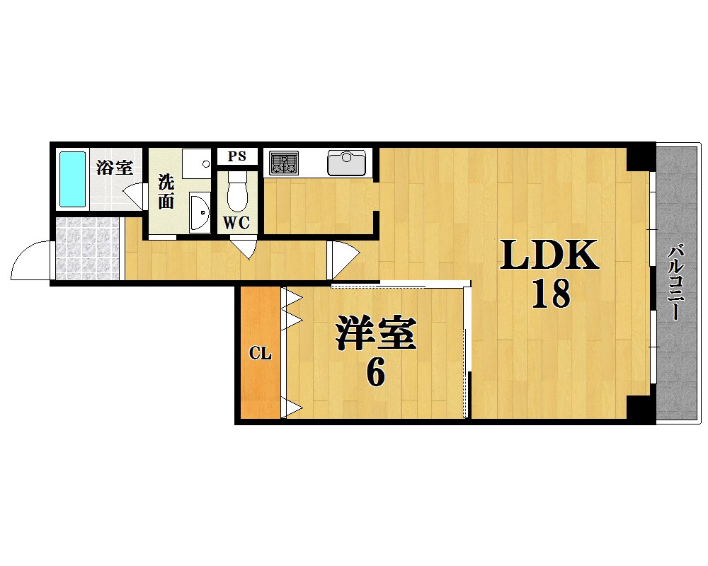 Ｐｌｅｎａ　Ｃｏｕｒｔ　（プレナコート） 403号室 間取り
