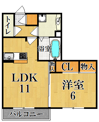 ビアン　シャンテ 202号室 間取り