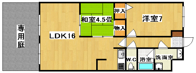 エミネンス 102号室 間取り