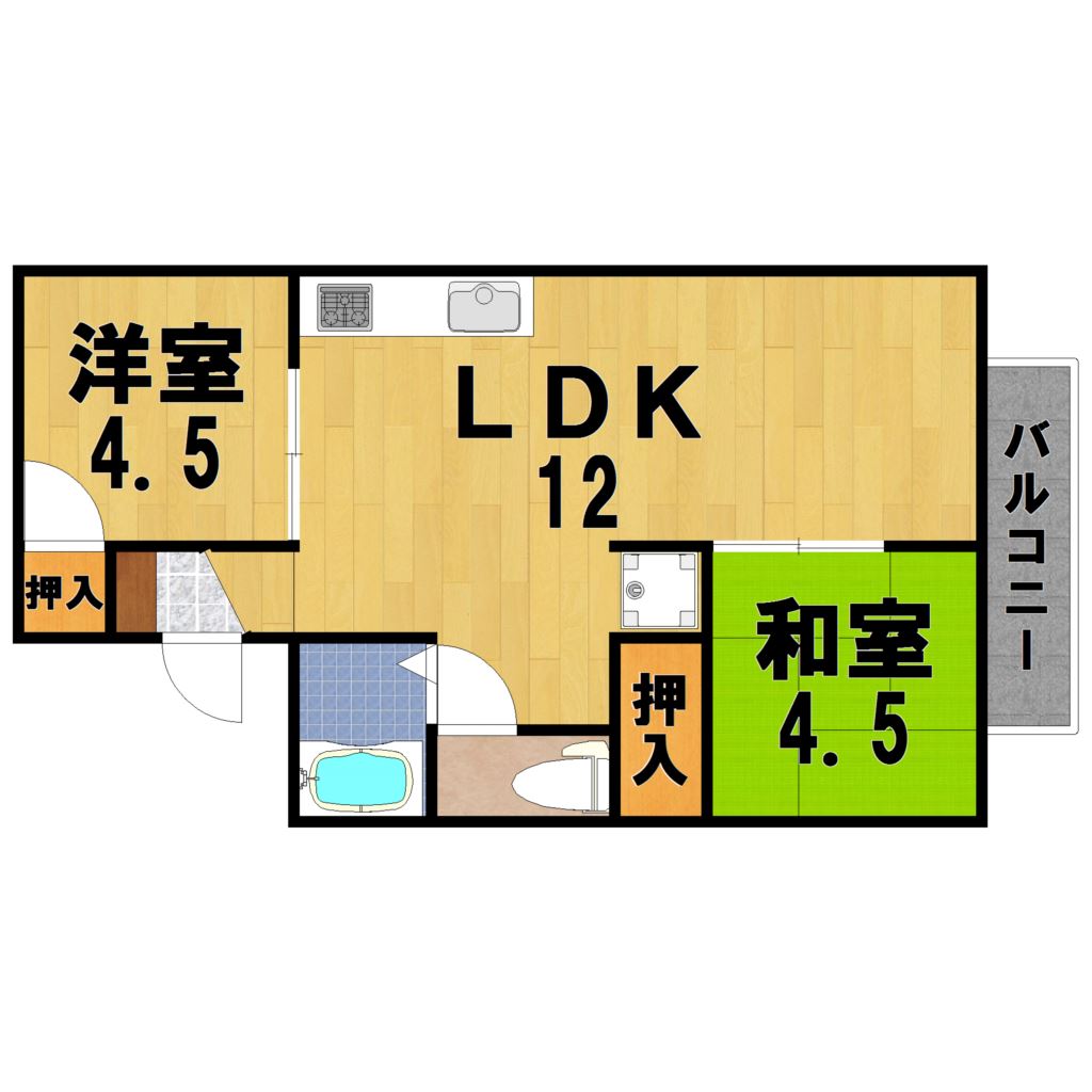 セジュール１番館 間取り図