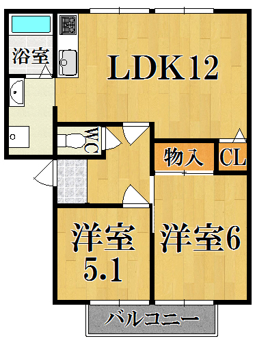 ラ・フォーレ２番街 間取り図