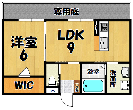 シャーメゾン七条 102号室 間取り