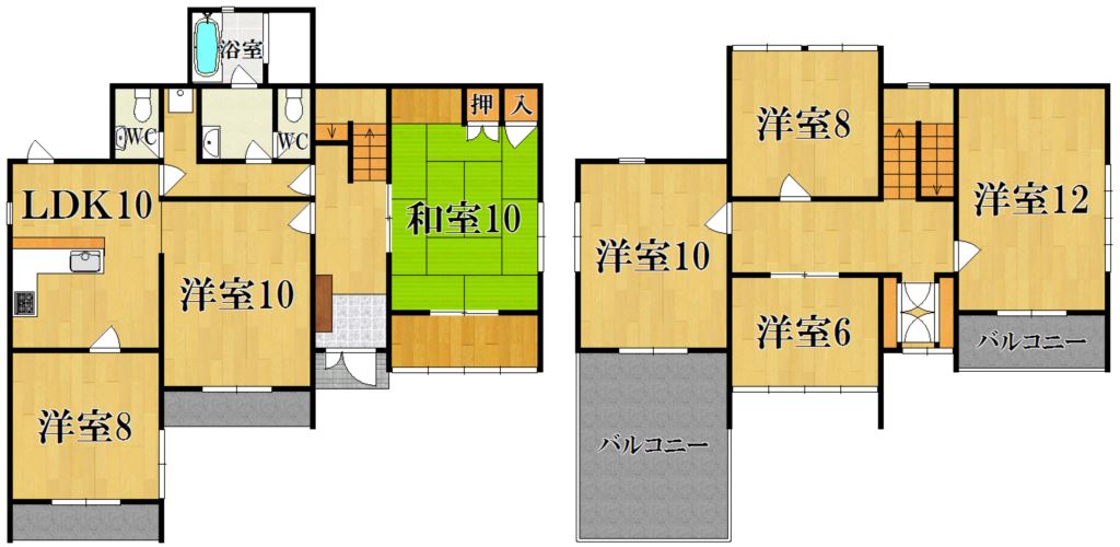 奈良市秋篠邸 間取り