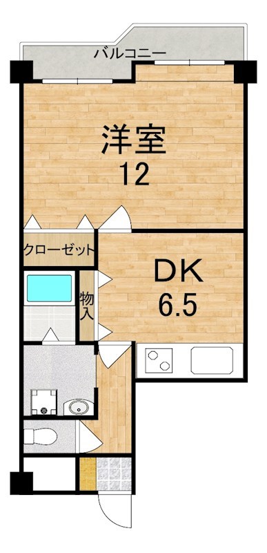 三和平城グランドパレス B218号室 間取り