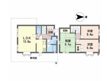 杉澤メゾネット 101号室 間取り