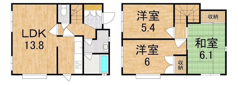 杉澤メゾネット 101号室 間取り