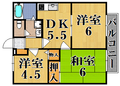 メゾンドパッション 203号室 間取り
