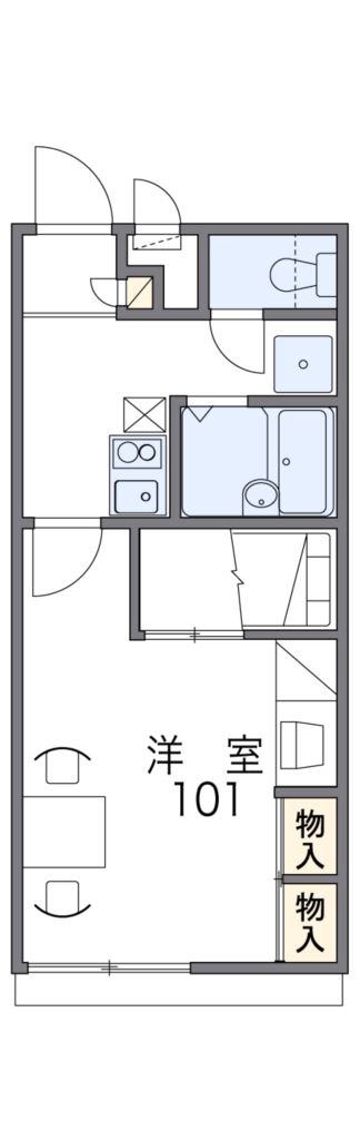 レオパレスＢｌｏｓｓｏｍⅡ 間取り図