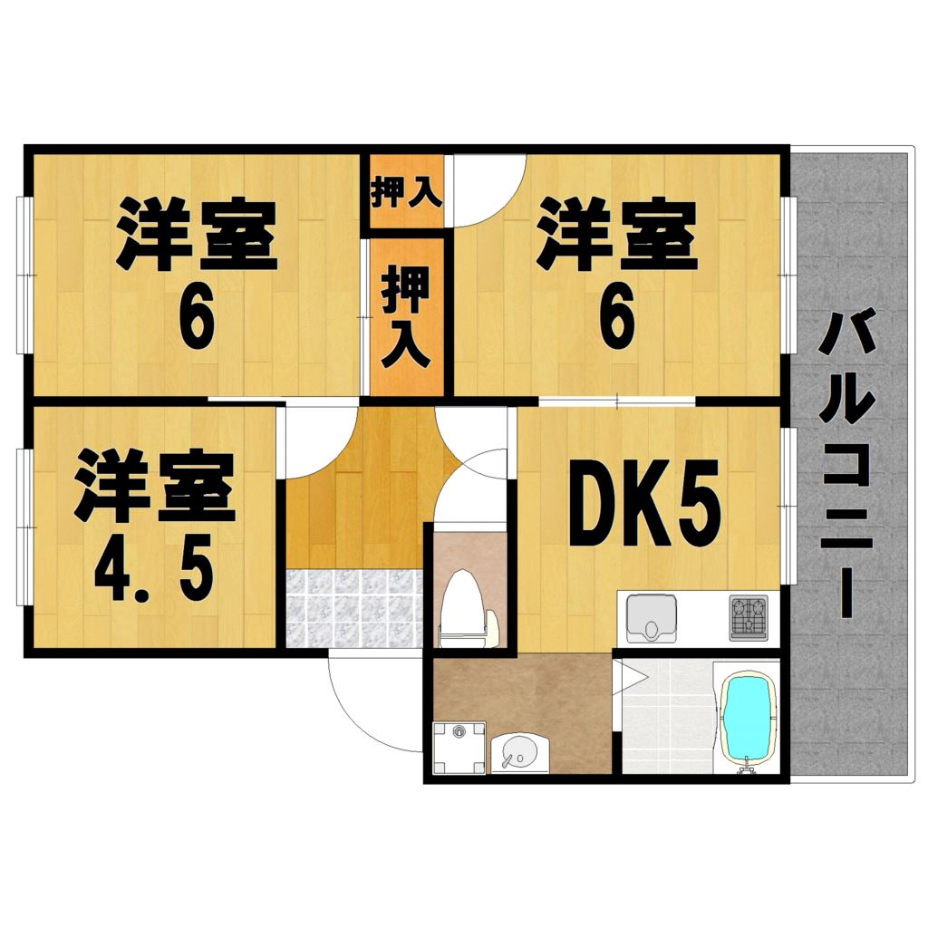 グリーンライフ平城Ｃ棟 間取り図