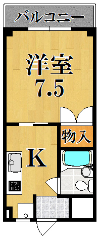 城本ビル 303号室 間取り