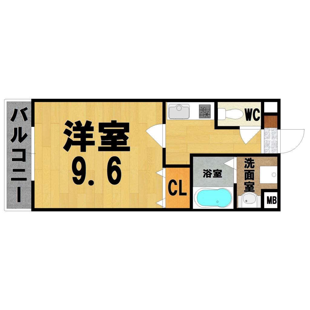メゾンルルド 303号室 間取り