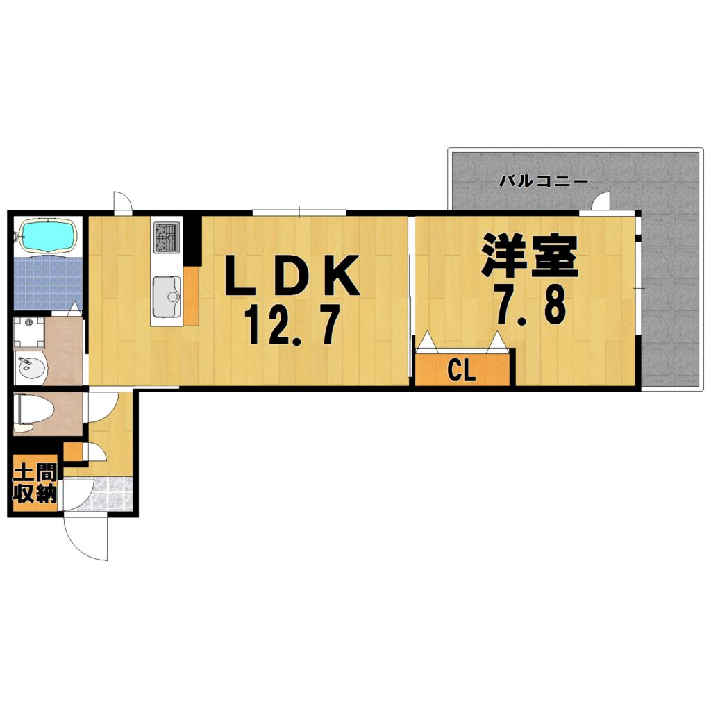 エレガント二条 301号室 間取り
