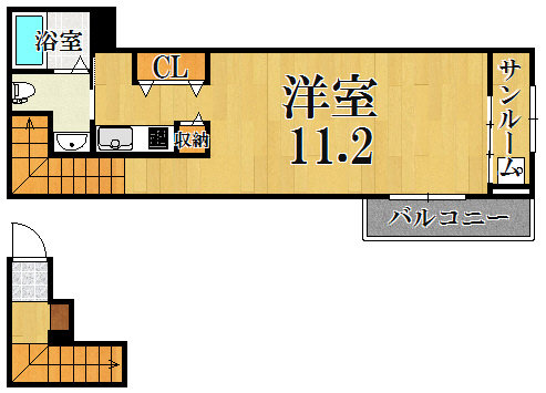 ベル　ソンジュ 202号室 間取り