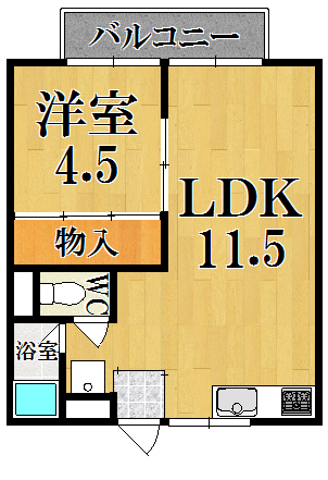 浦島ハイツ 間取り図