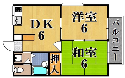 グランディーナ左京パートⅠ 202号室 間取り