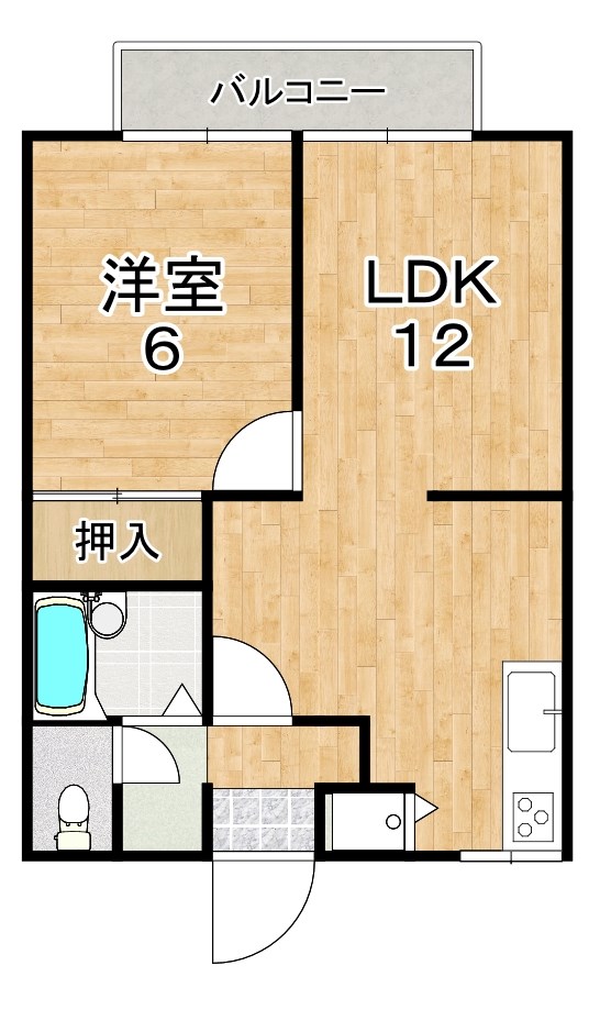 グランディーナ左京パートⅡ 103号室 間取り