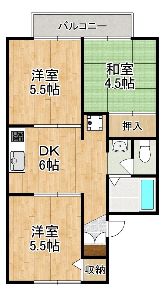 セジュール高の原Ｇ 間取り図