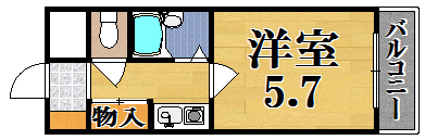 アーバンヒルⅡ 203号室 間取り