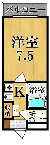 アーバンヒルⅢ 501号室 間取り