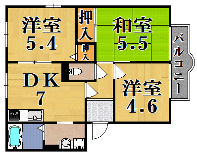 エスパシオ高の原 間取り図