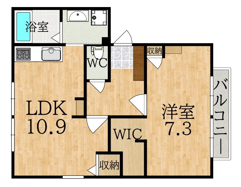 パークヒルズ左京Ｅ 間取り図