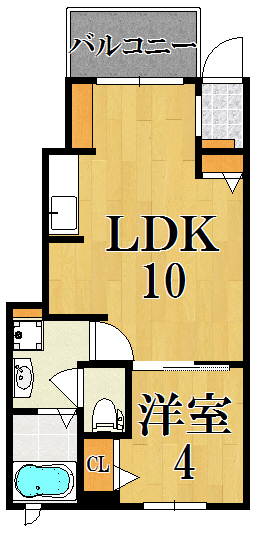 パレ・ソール 101号室 間取り