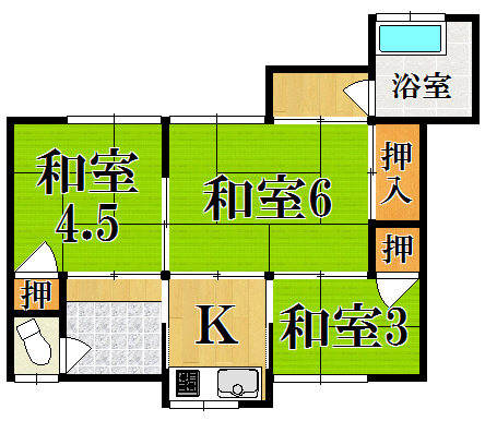 七番住宅２６ 間取り図