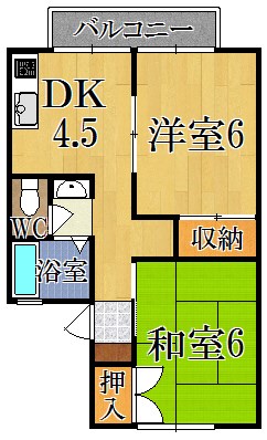 アルカディア離宮 102号室 間取り