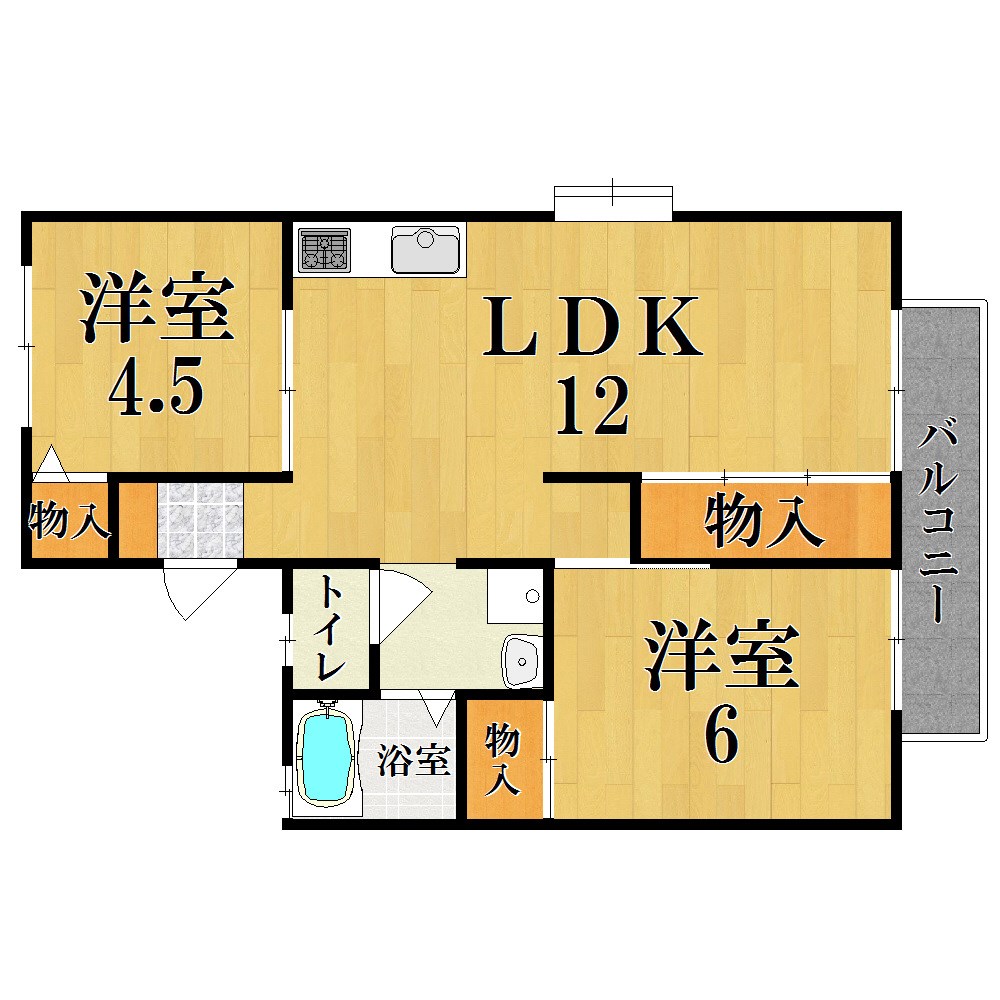 セジュール西ノ京 101号室 間取り