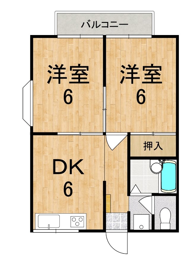 エステートピア尼ヶ辻 201号室 間取り