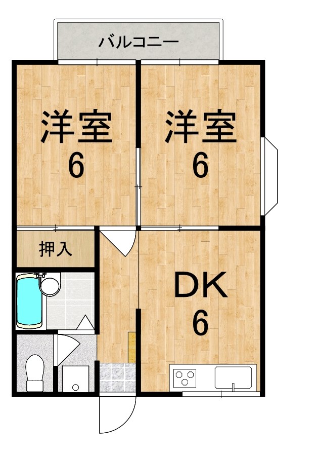 エステートピア尼ヶ辻 203号室 間取り