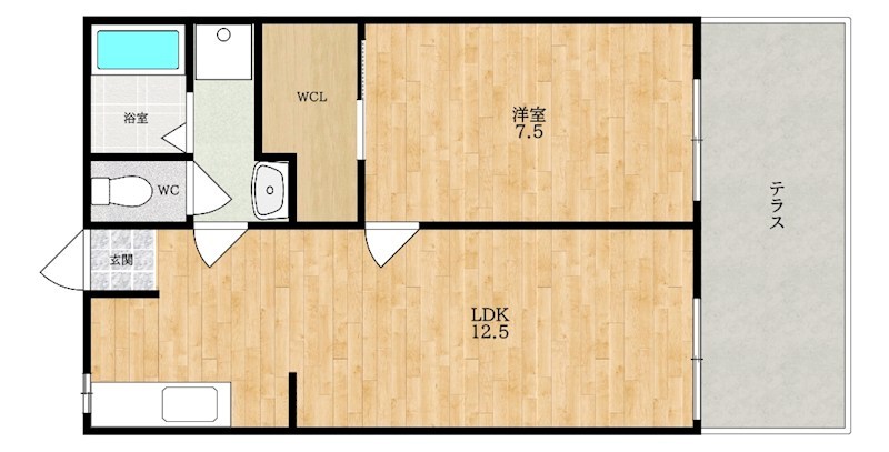 RA・CREW九条（ラ・クルークジョウ） 間取り