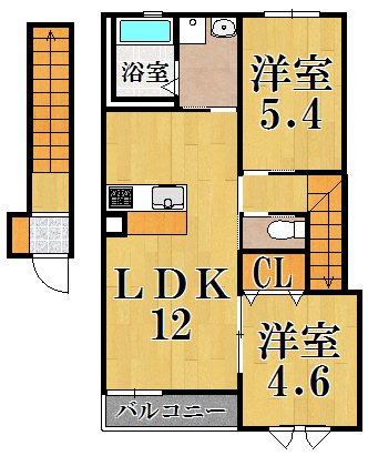 シャーメゾン加茂 間取り図