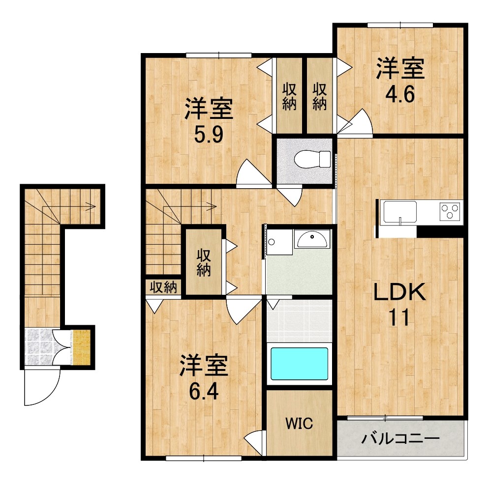 レガリア加茂 間取り図