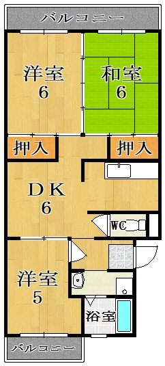 ハイツエミエール 107号室 間取り