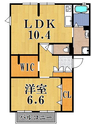 サンクレストＡ 201号室 間取り