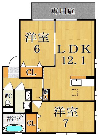 カーサフルーレⅠ 間取り図