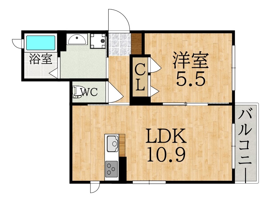 シャーメゾン学園南 間取り図