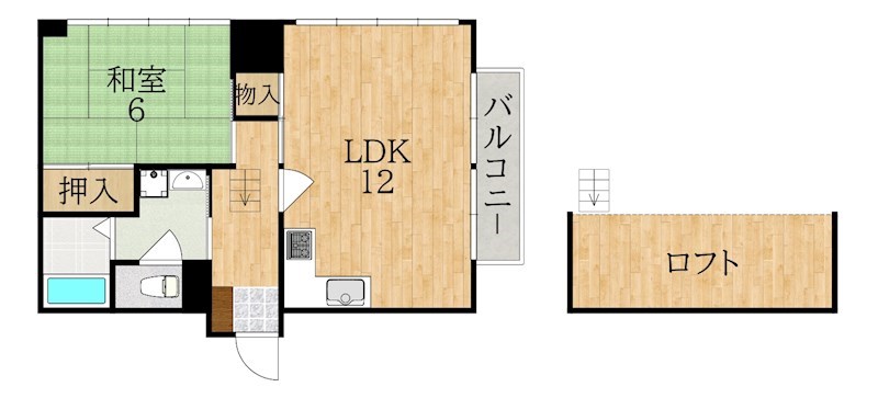 翔学園前 301号室 間取り