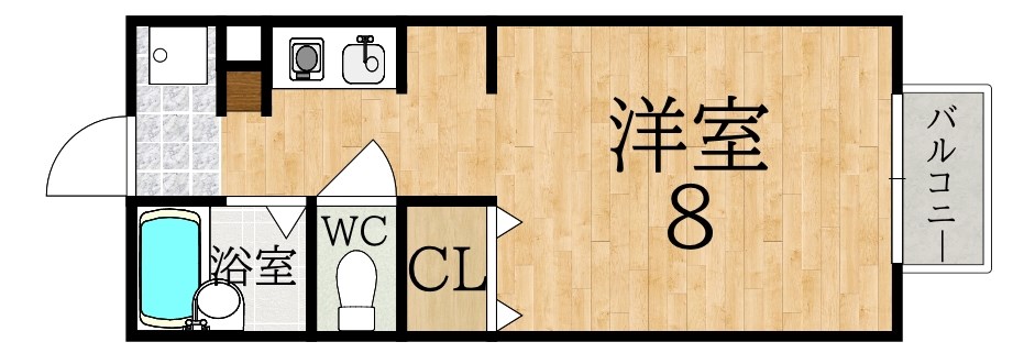 パセオ学園前 間取り図