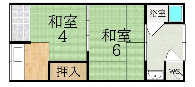 あけぼの荘 間取り図