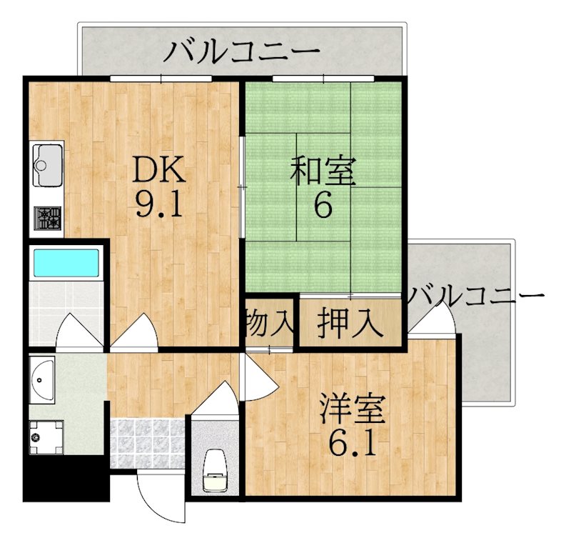 ｉｏ学園前Ⅲ 間取り図