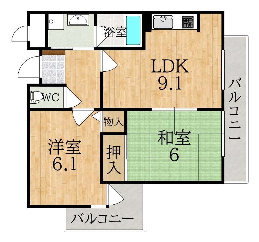 ｉｏ学園前Ⅲ 間取り図